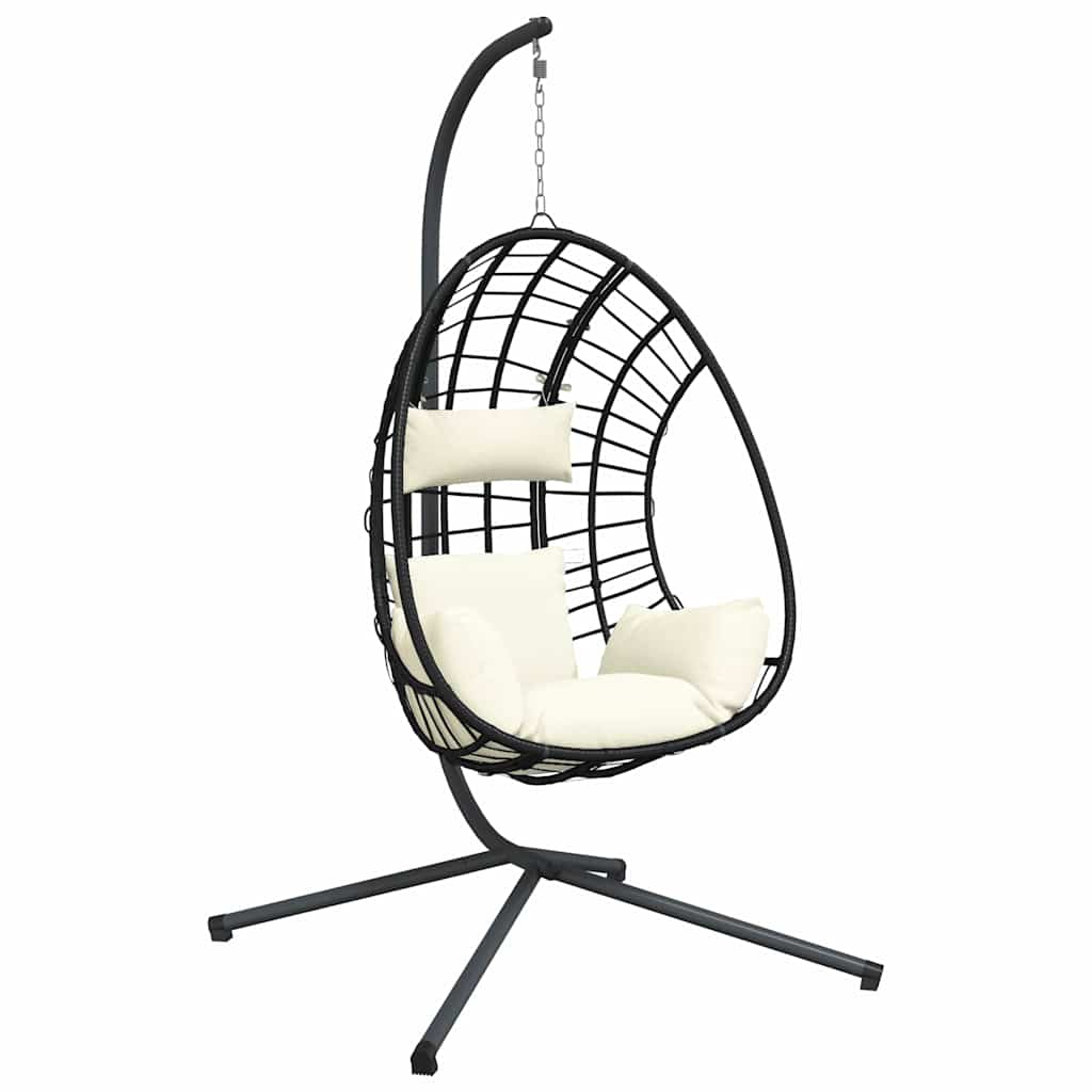 Hanging Egg Chair With Stand Rattan And Steel