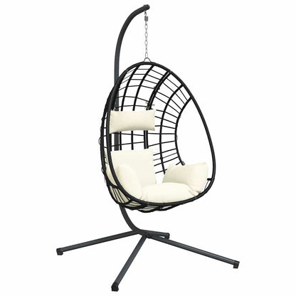 Hanging Egg Chair With Stand Rattan And Steel