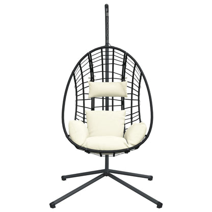 Hanging Egg Chair With Stand Rattan And Steel