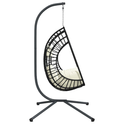Hanging Egg Chair With Stand Rattan And Steel
