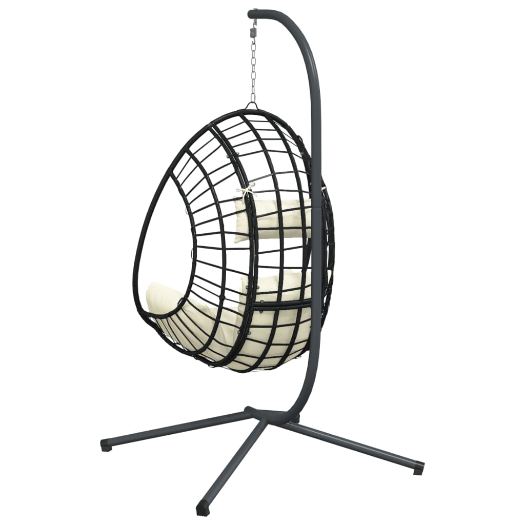 Hanging Egg Chair With Stand Rattan And Steel