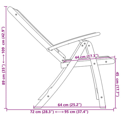 Folding Garden Chair | Set Of 2 |