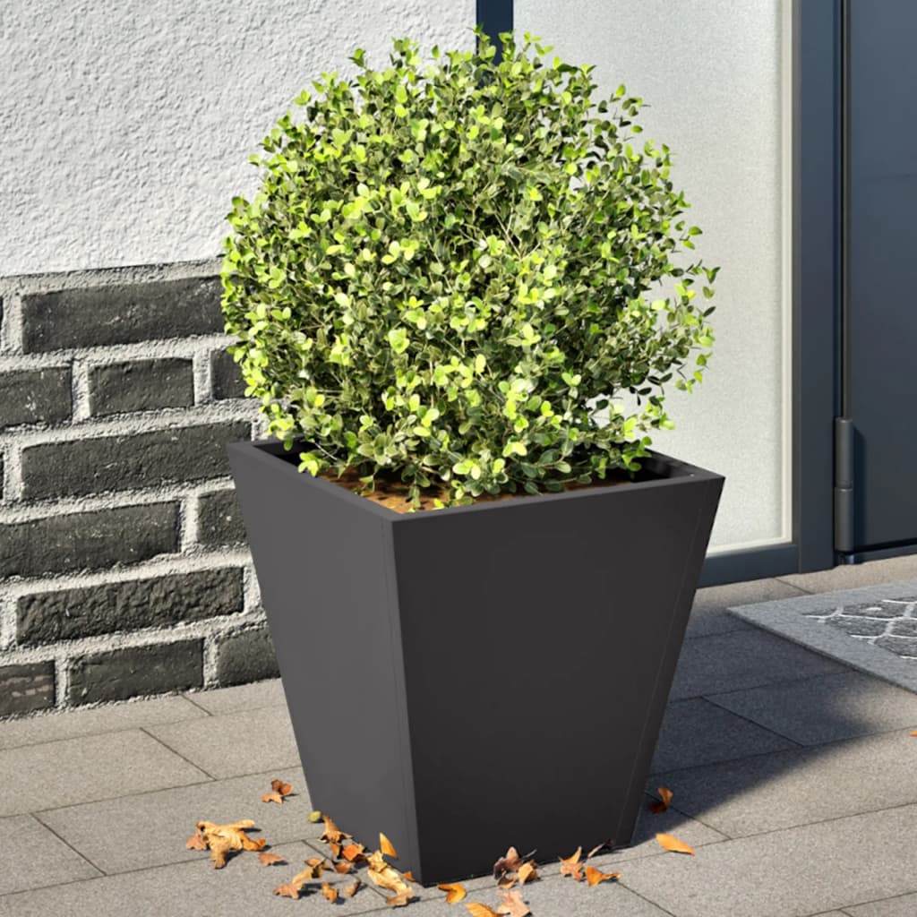 Garden Planter Olive Green Steel