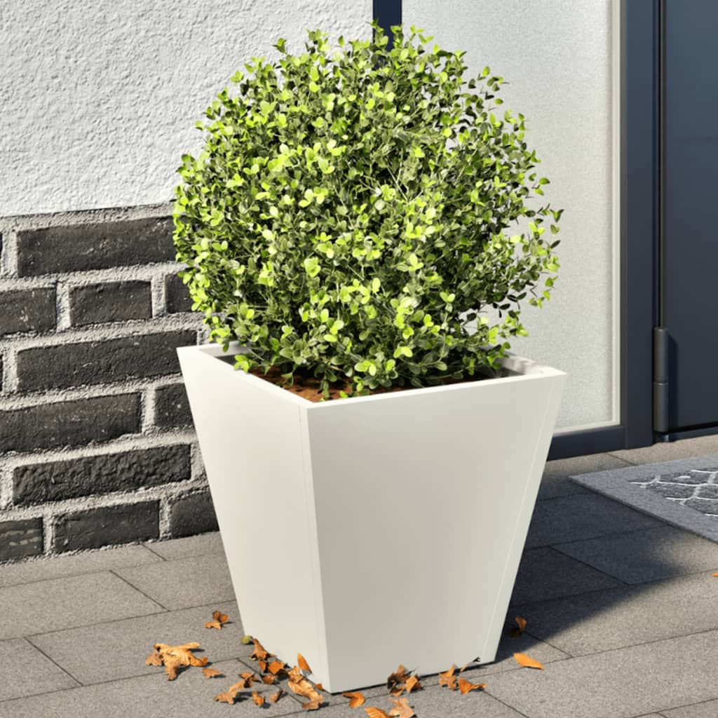 Garden Planter Olive Green Steel