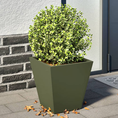 Garden Planter Olive Green Steel