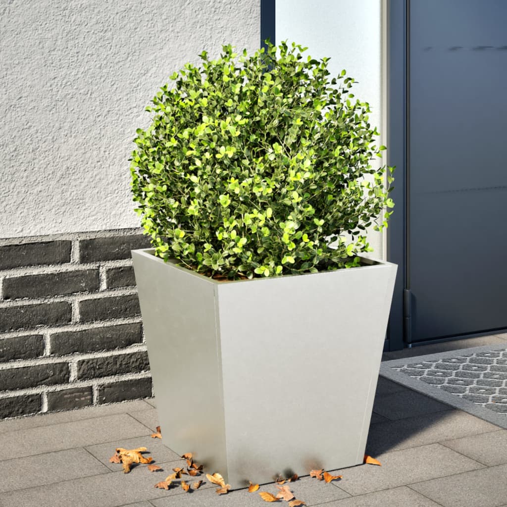 Garden Planter Olive Green Steel