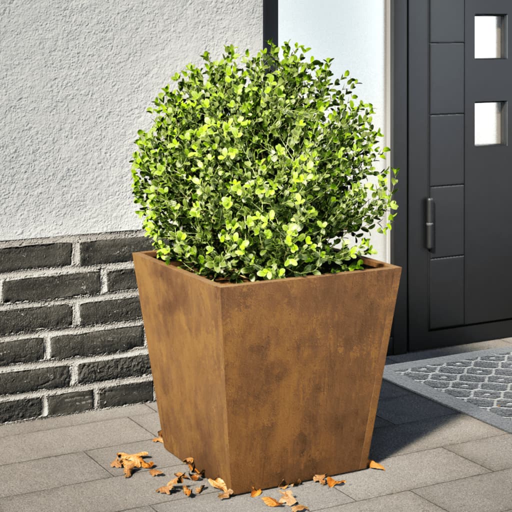 Garden Planter Olive Green Steel