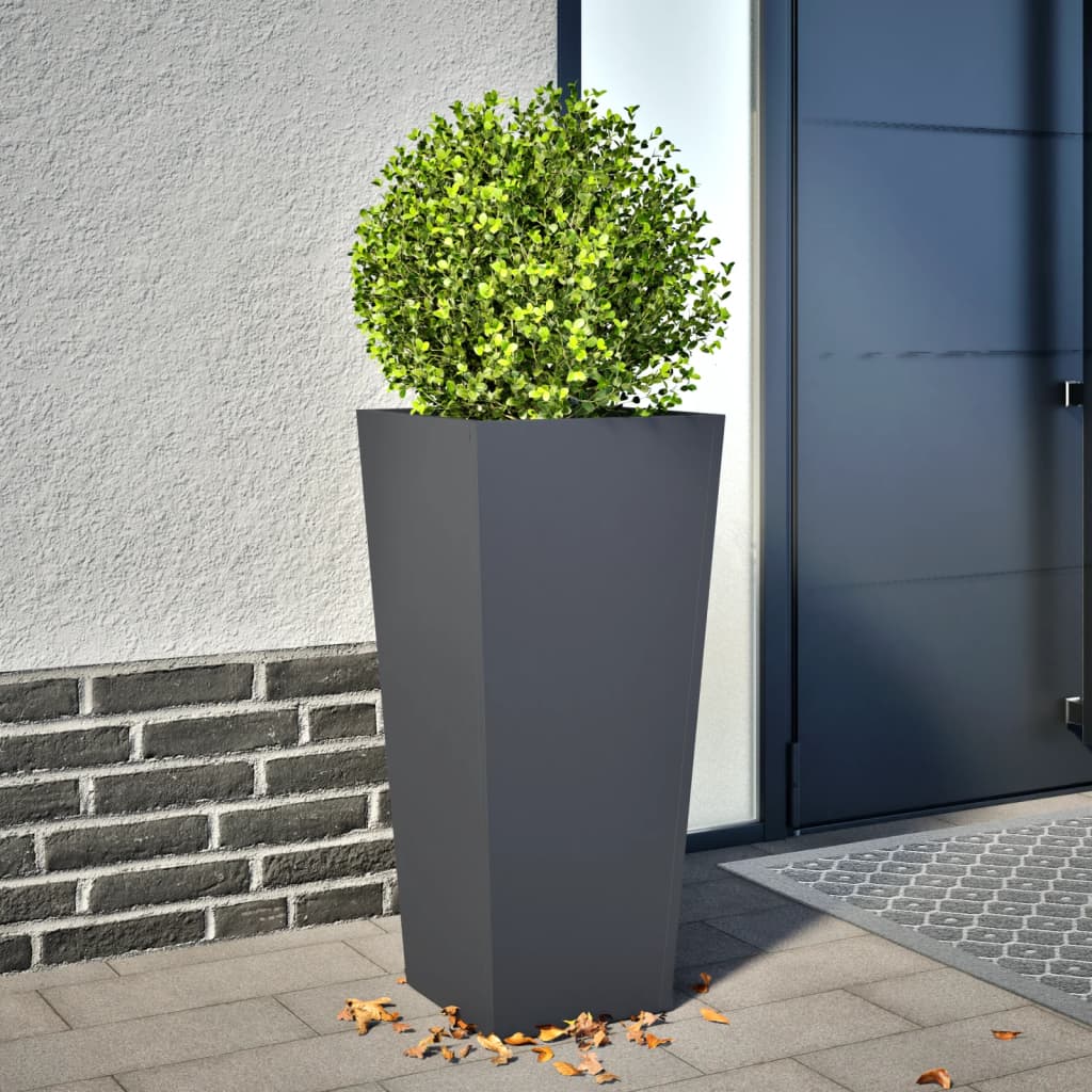 Garden Planter Olive Green Steel