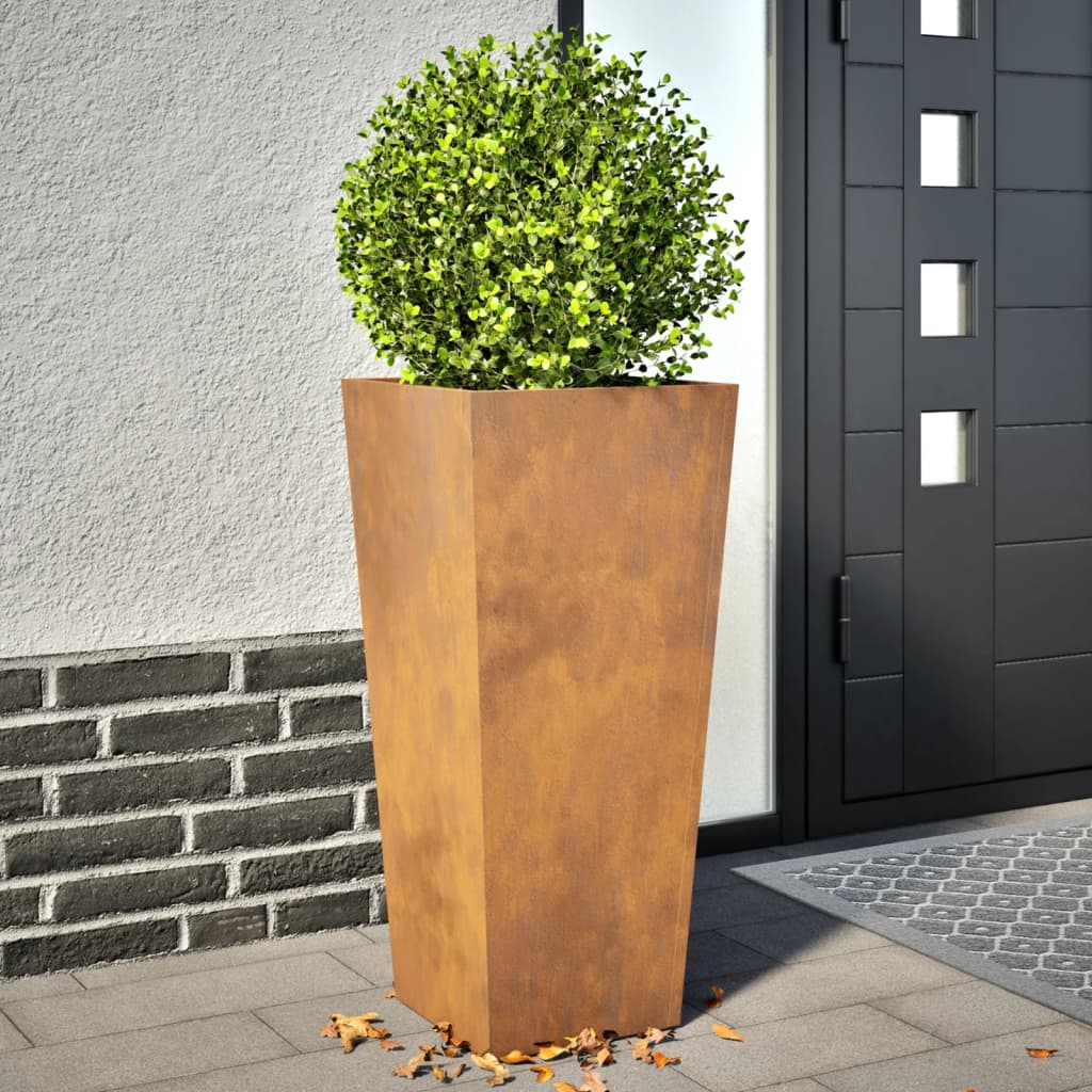 Garden Planter Olive Green Steel
