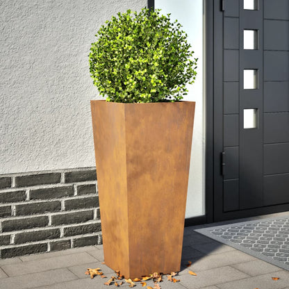 Garden Planter Olive Green Steel
