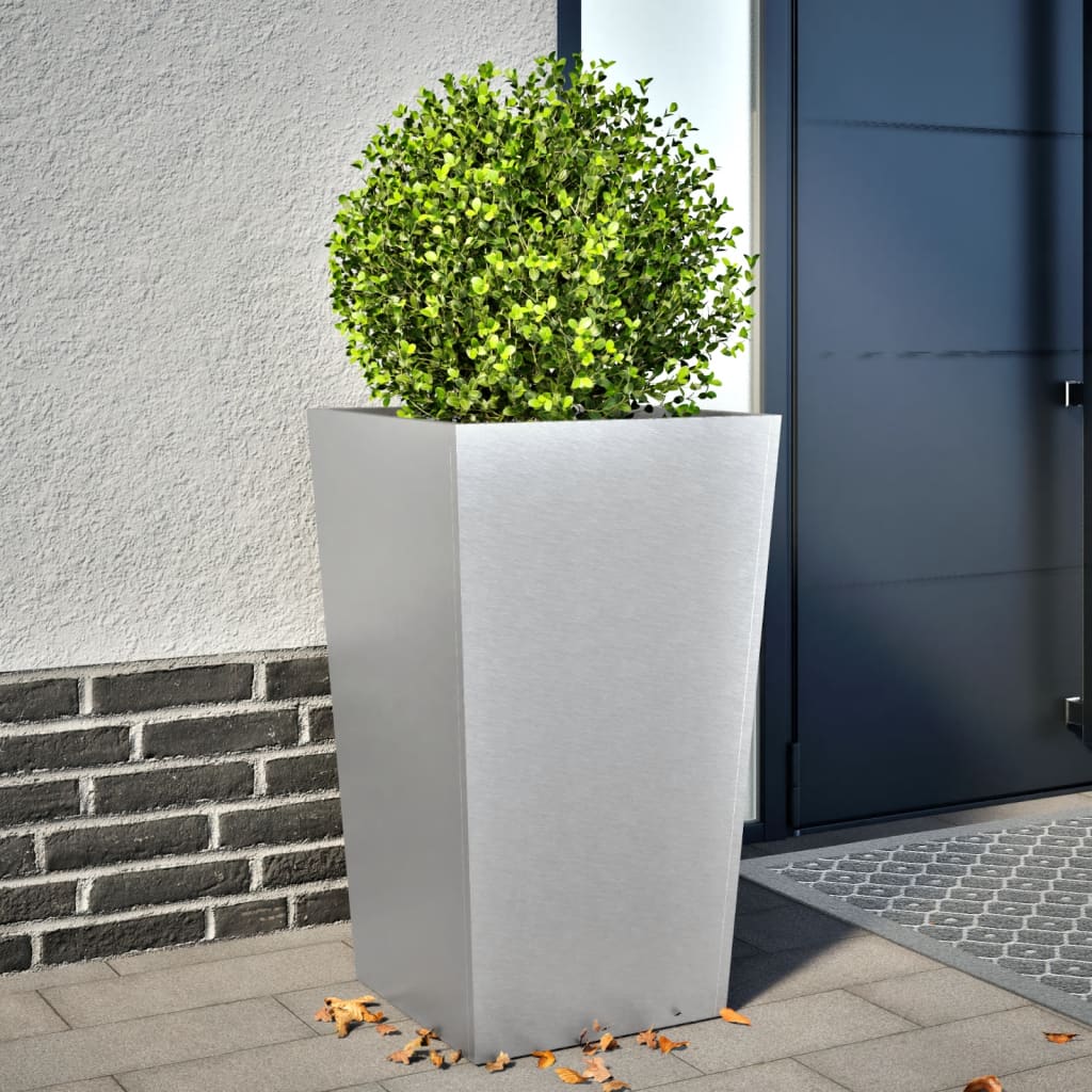 Garden Planter Olive Green Steel