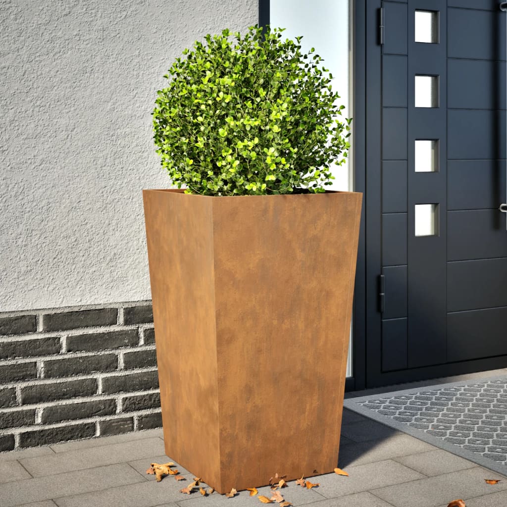 Garden Planter Olive Green Steel
