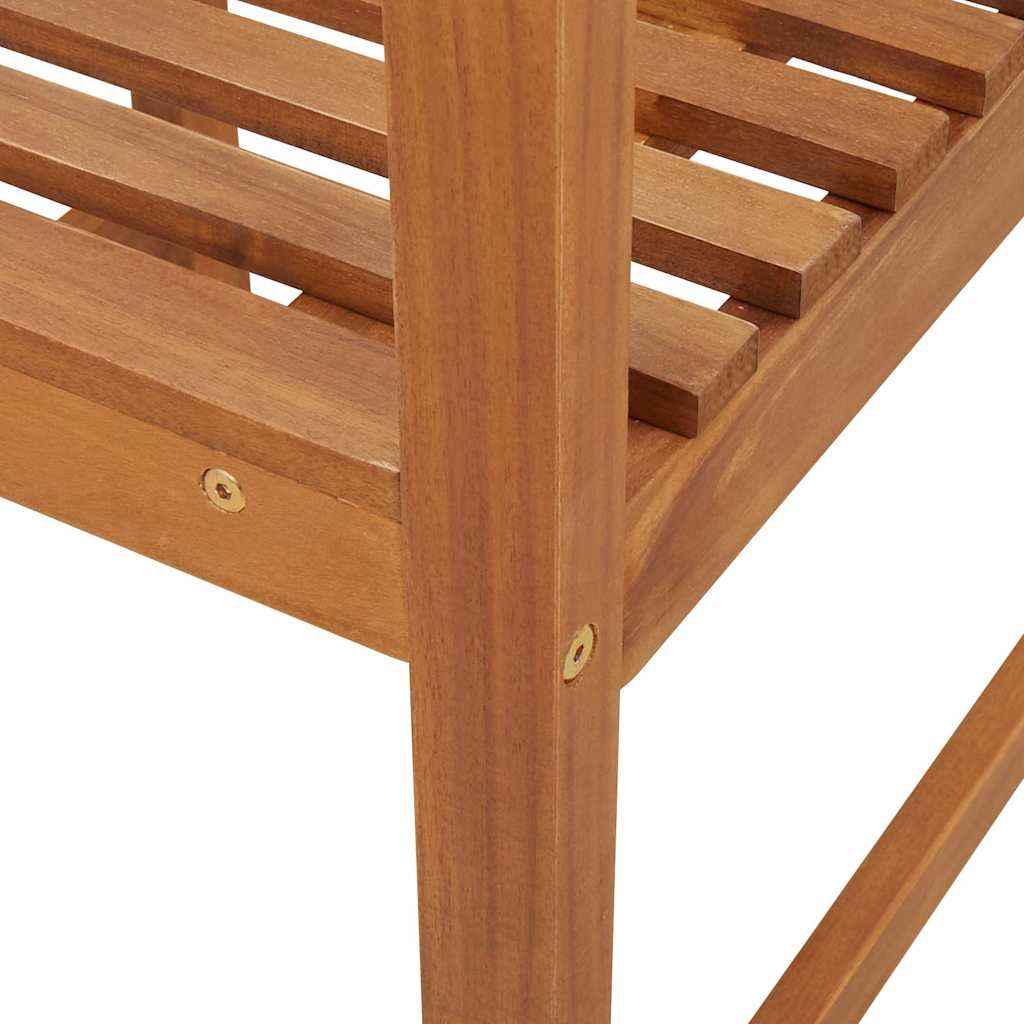 Garden Chair 2 Pcs Brown 50 X 50 X 91Cm Solid Acacia Wood