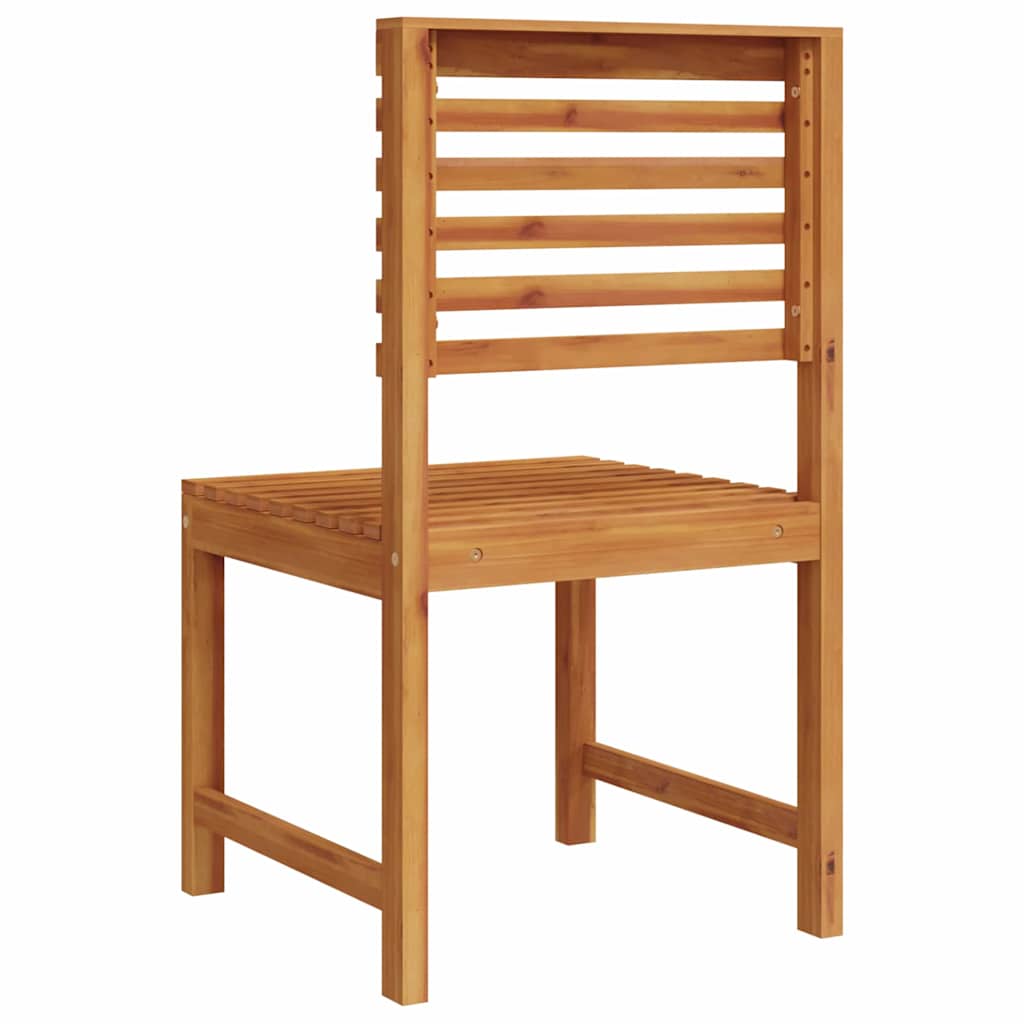 Garden Chair 2 Pcs Brown 50 X 50 X 91Cm Solid Acacia Wood