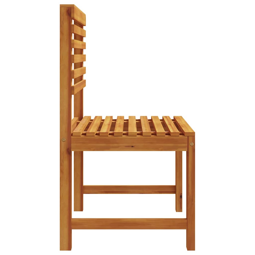 Garden Chair 2 Pcs Brown 50 X 50 X 91Cm Solid Acacia Wood
