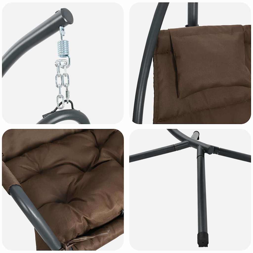 Hanging Egg Chair Folding 94 X 107 X 196.5 Cm Steel