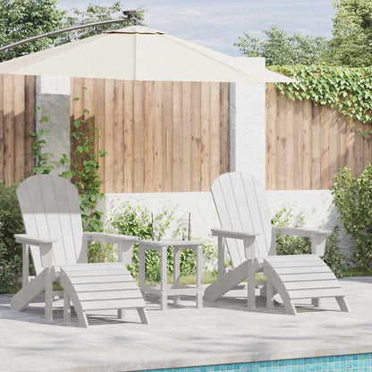 Garden Chair 3 Pcs Navy Polyethylene