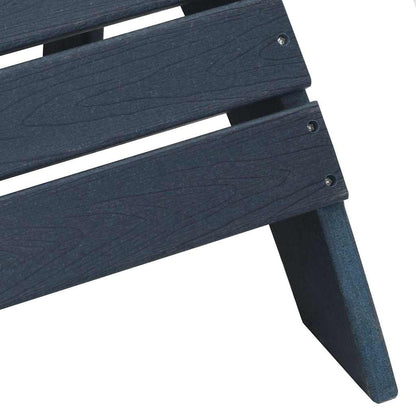 Garden Chair 3 Pcs Navy Polyethylene