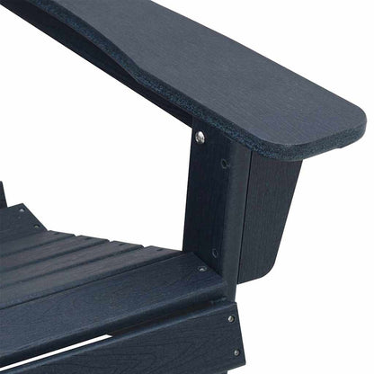 Garden Chair 3 Pcs Navy Polyethylene