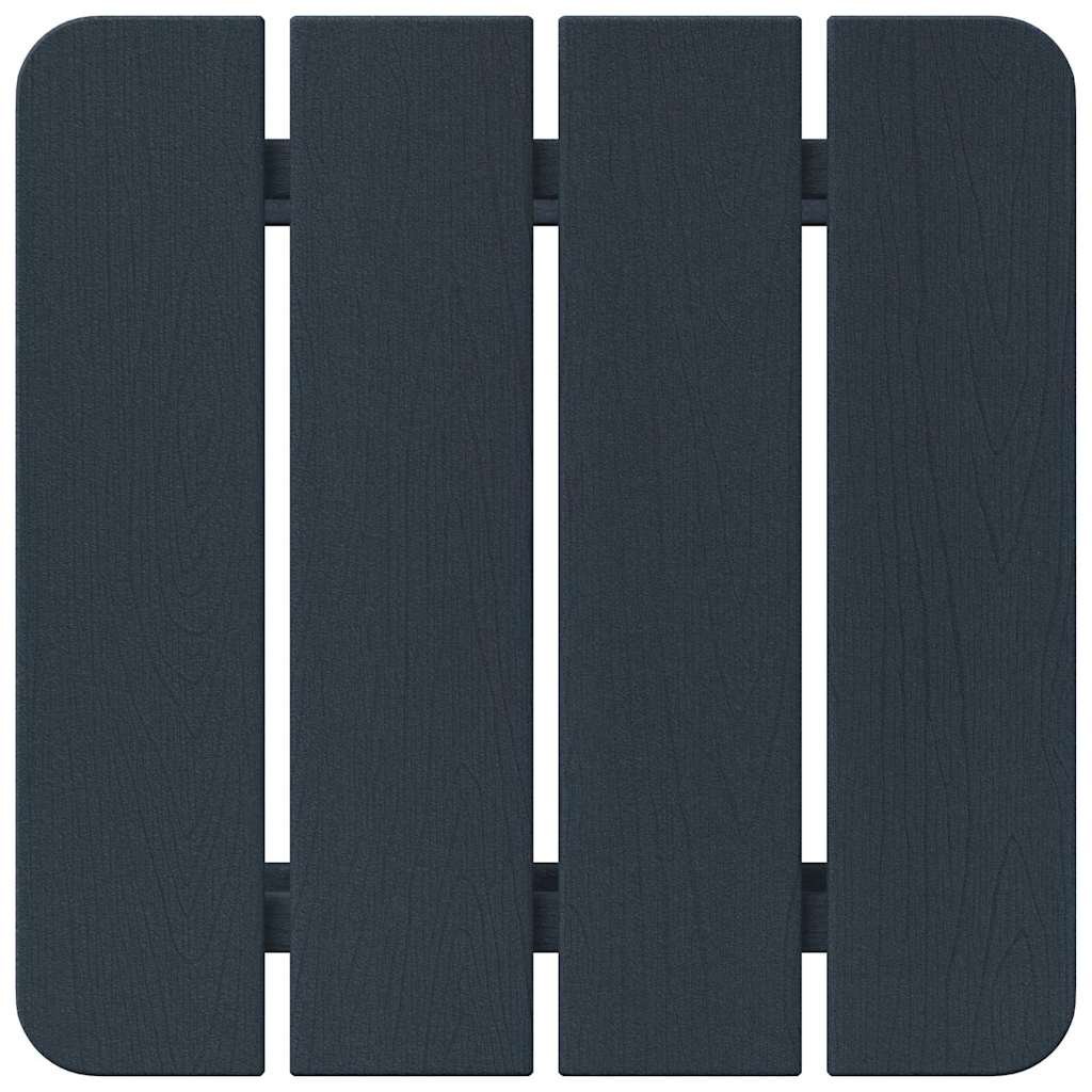 Garden Chair 3 Pcs Navy Polyethylene