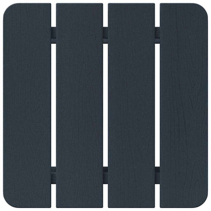 Garden Chair 3 Pcs Navy Polyethylene