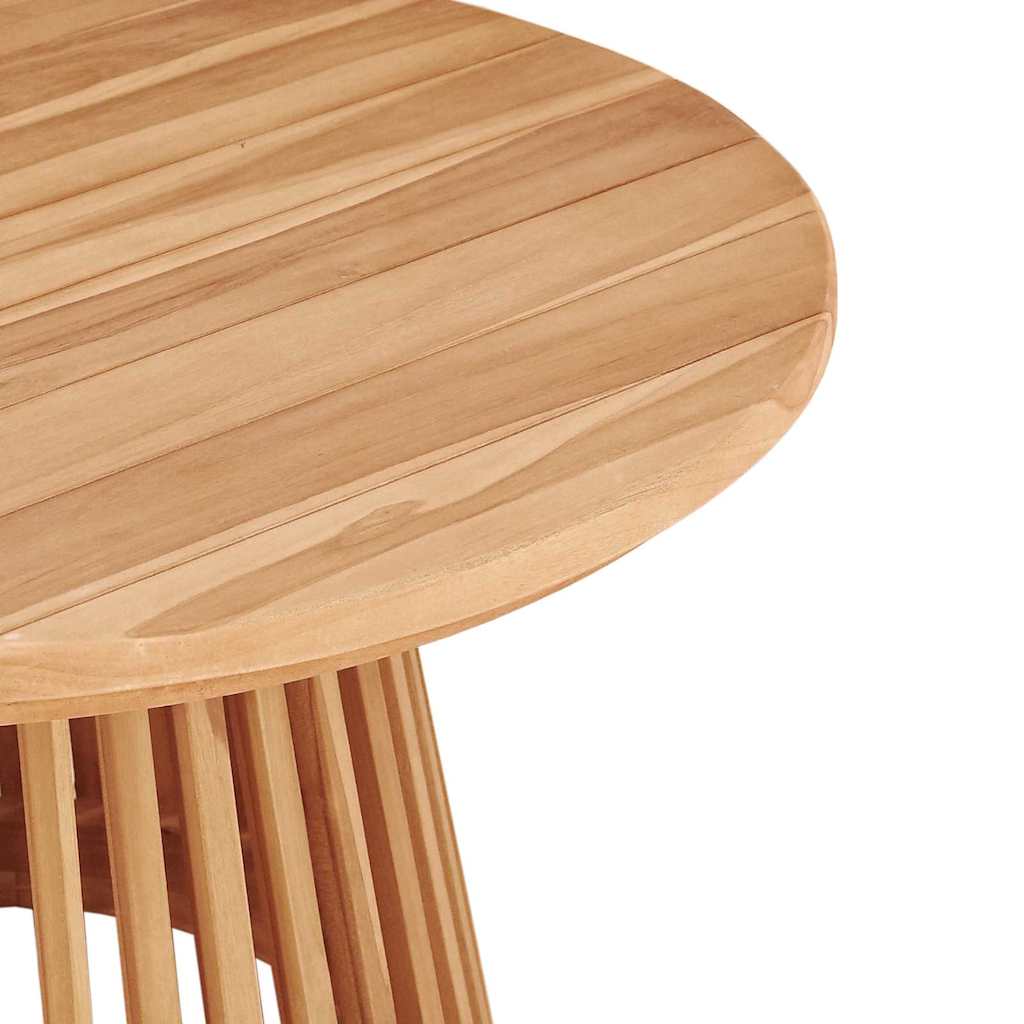 Side Table Brown 70 X 70 X 40 Cm Solid Teak Wood