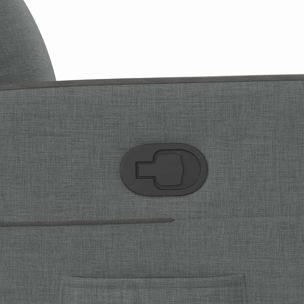 Recliner Chair Dark Grey Fabric