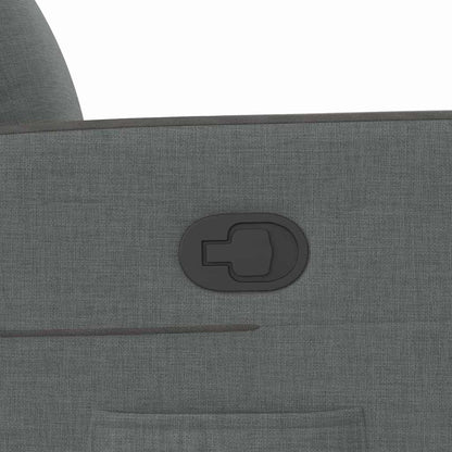Recliner Chair Dark Grey Fabric