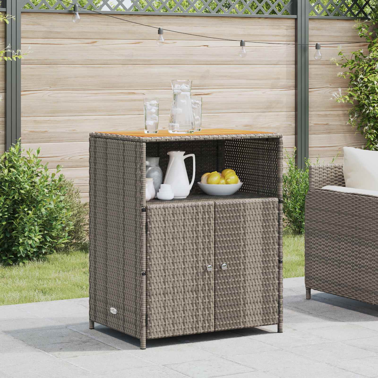 Cabinet 70 X 50 X 87 Cm Polyester And Roly Ratten