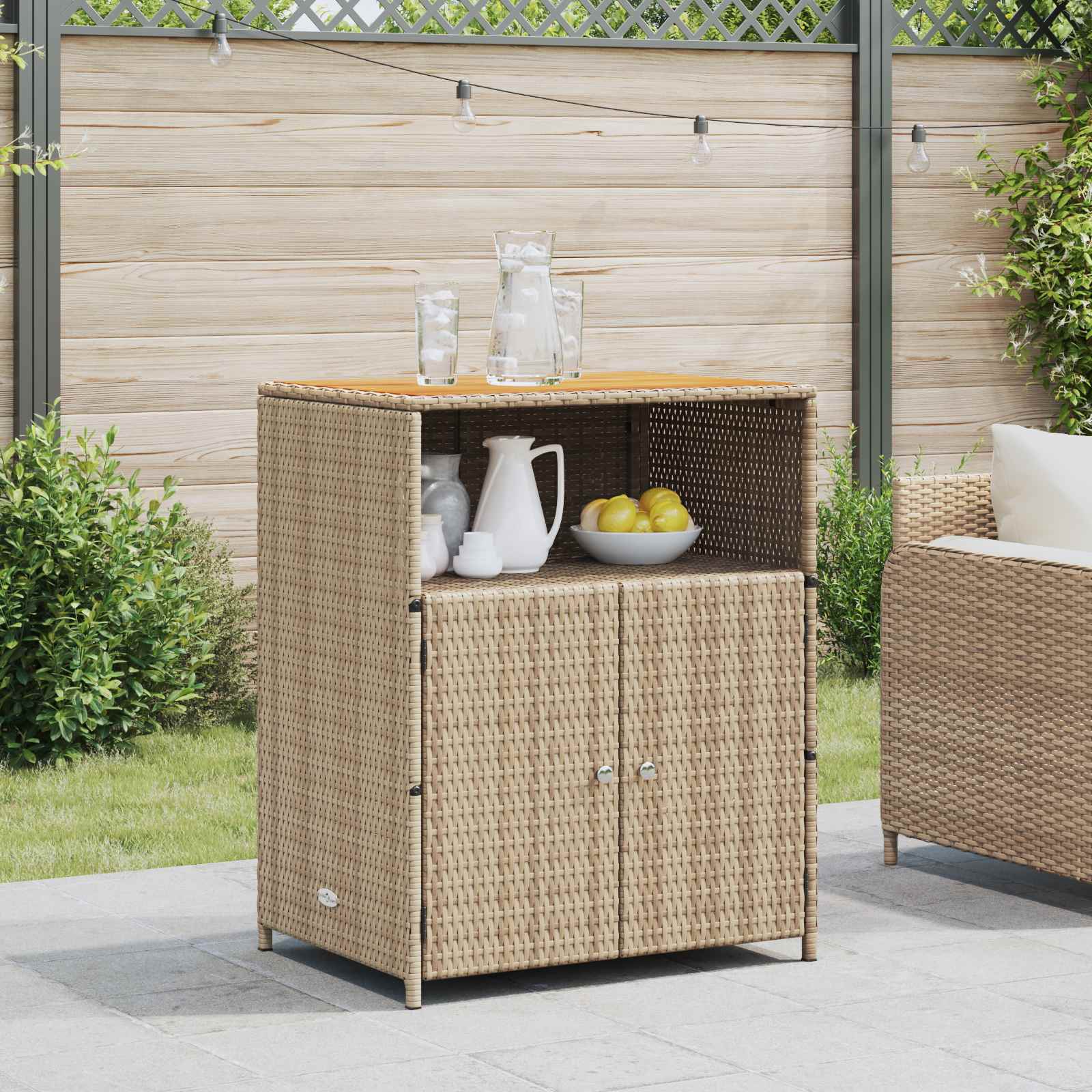 Cabinet 70 X 50 X 87 Cm Polyester And Roly Ratten