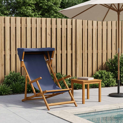 Deck Chair 3 Position Solid Eucalyptus Wood