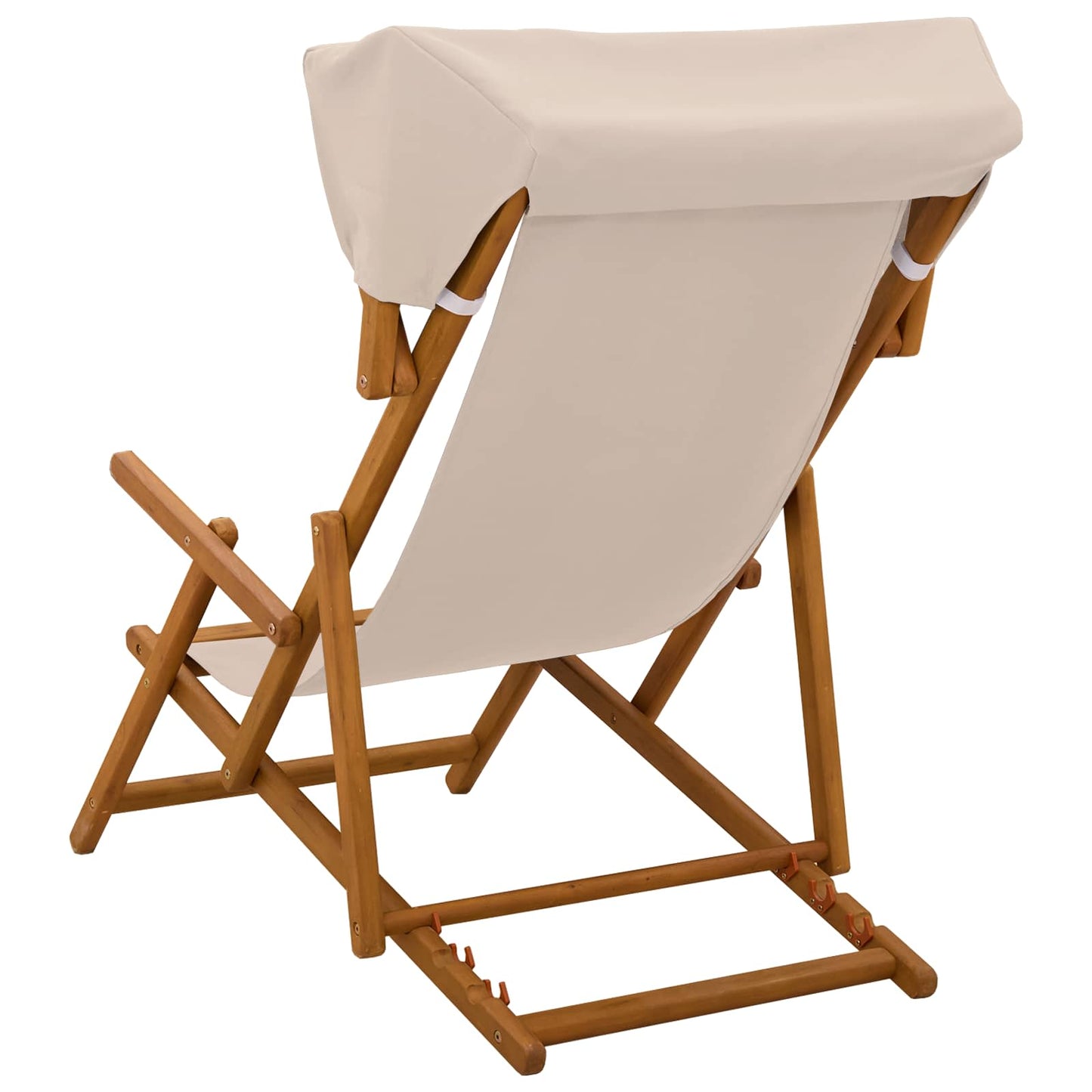 Deck Chair 3 Position Solid Eucalyptus Wood