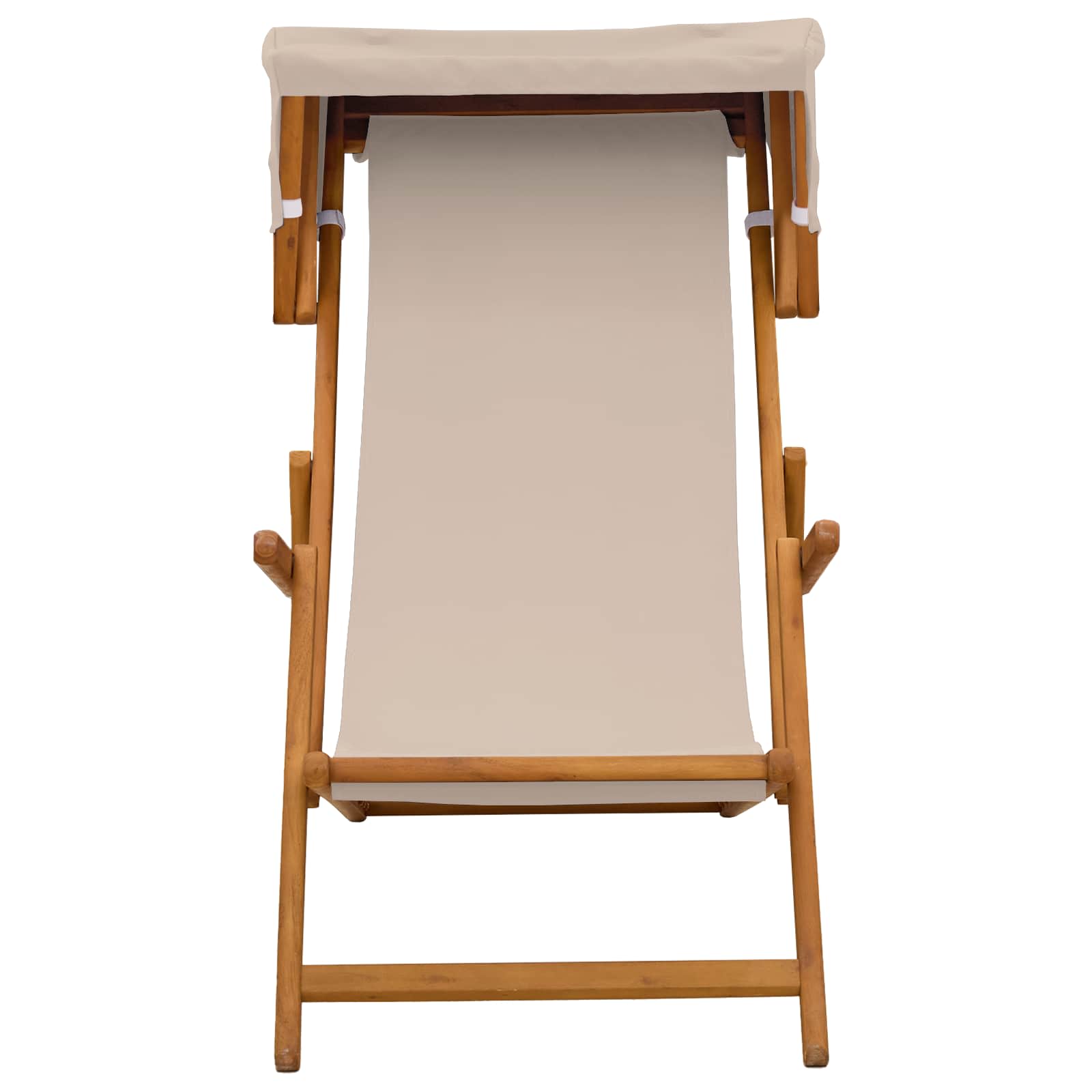 Deck Chair 3 Position Solid Eucalyptus Wood