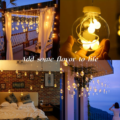 Wishing Ball LED String Lights, 108 LEDs, 8 Lighting Modes