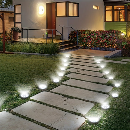 Solar In-Ground Garden Lights, 8 LEDs, IP44, 4–24 Pack
