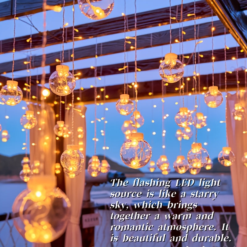 Wishing Ball LED String Lights, 108 LEDs, 8 Lighting Modes