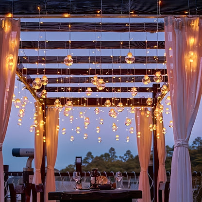 Wishing Ball LED String Lights, 108 LEDs, 8 Lighting Modes