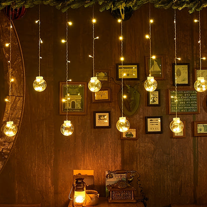Wishing Ball LED String Lights, 108 LEDs, 8 Lighting Modes