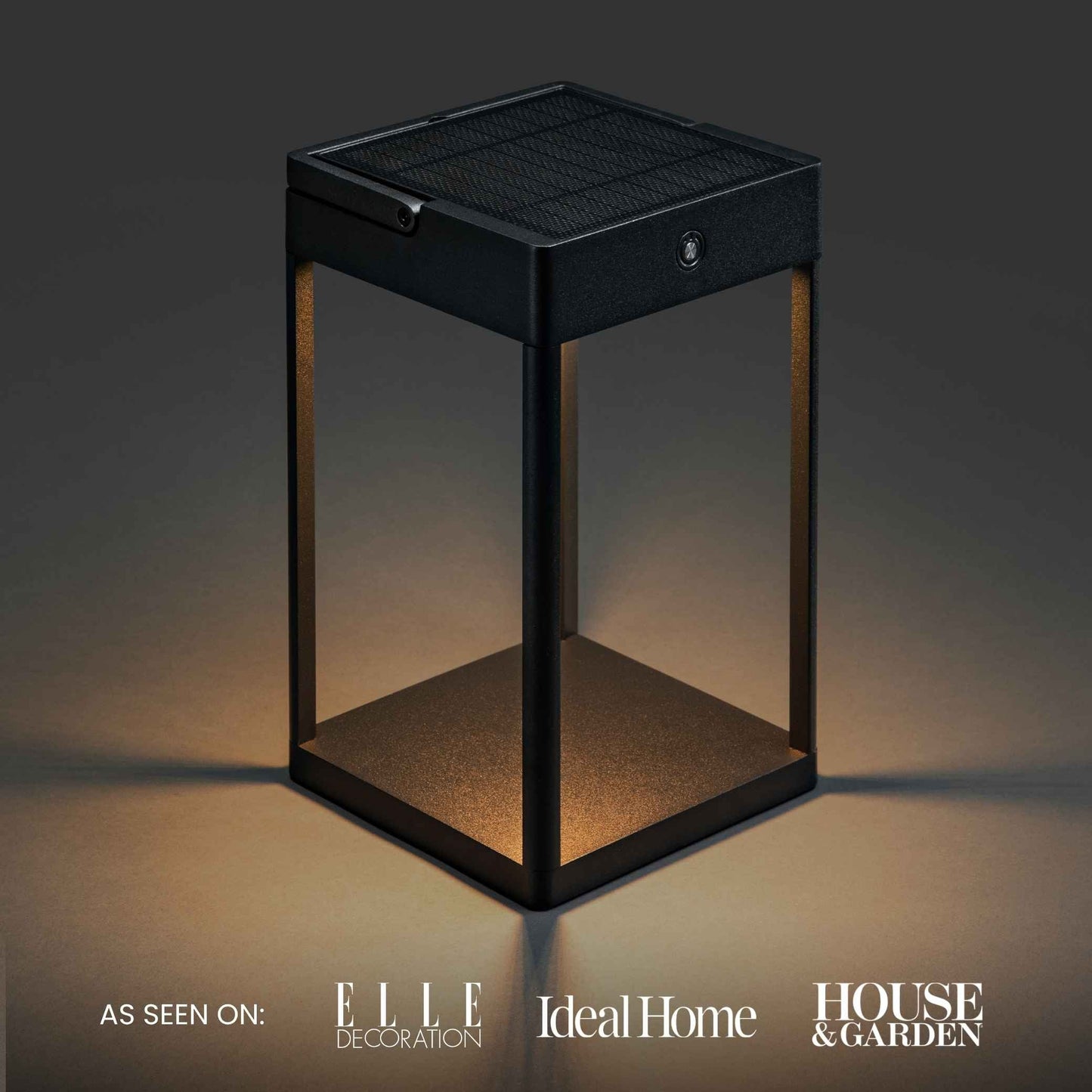 Solar Metal Lantern with Touch Control, Aluminium, 2 Colours