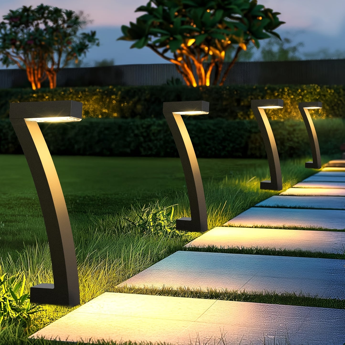 Solar Pathway Lights, IPX5, Bright LED, 4, 6 or 8-Pack