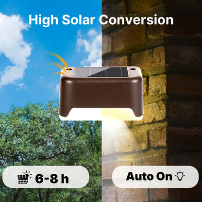Solar LED Deck Lights, Auto On/Off, 12-Hour Runtime, Multi-Pack