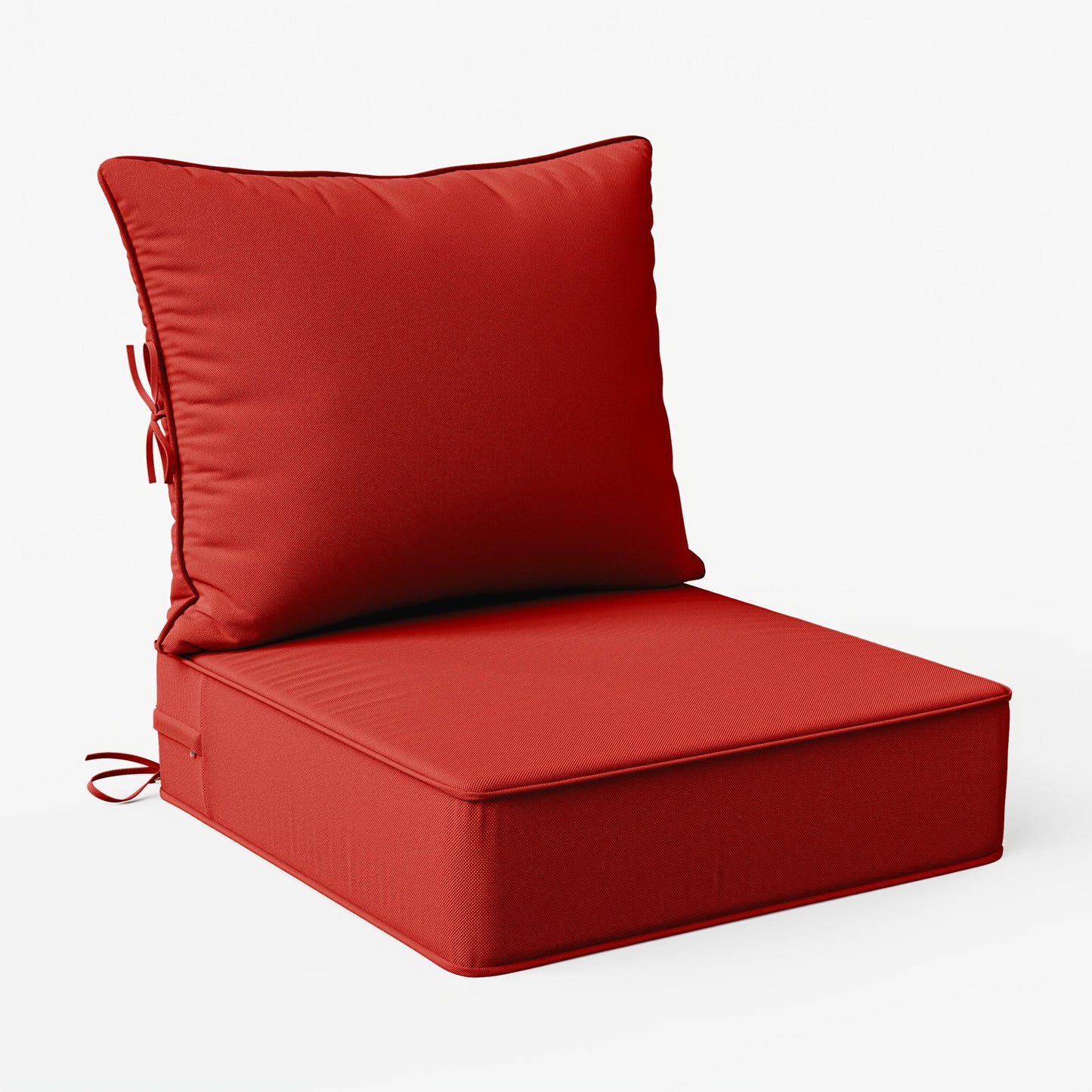 Square Patio Cushions, 24" × 24", Memory Foam, Waterproof, Multi-Pack