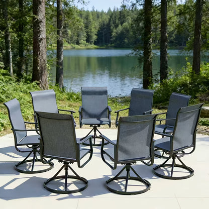 360° Swivel Patio Chairs, UV Resistant, 330 lbs, Set of 2–6