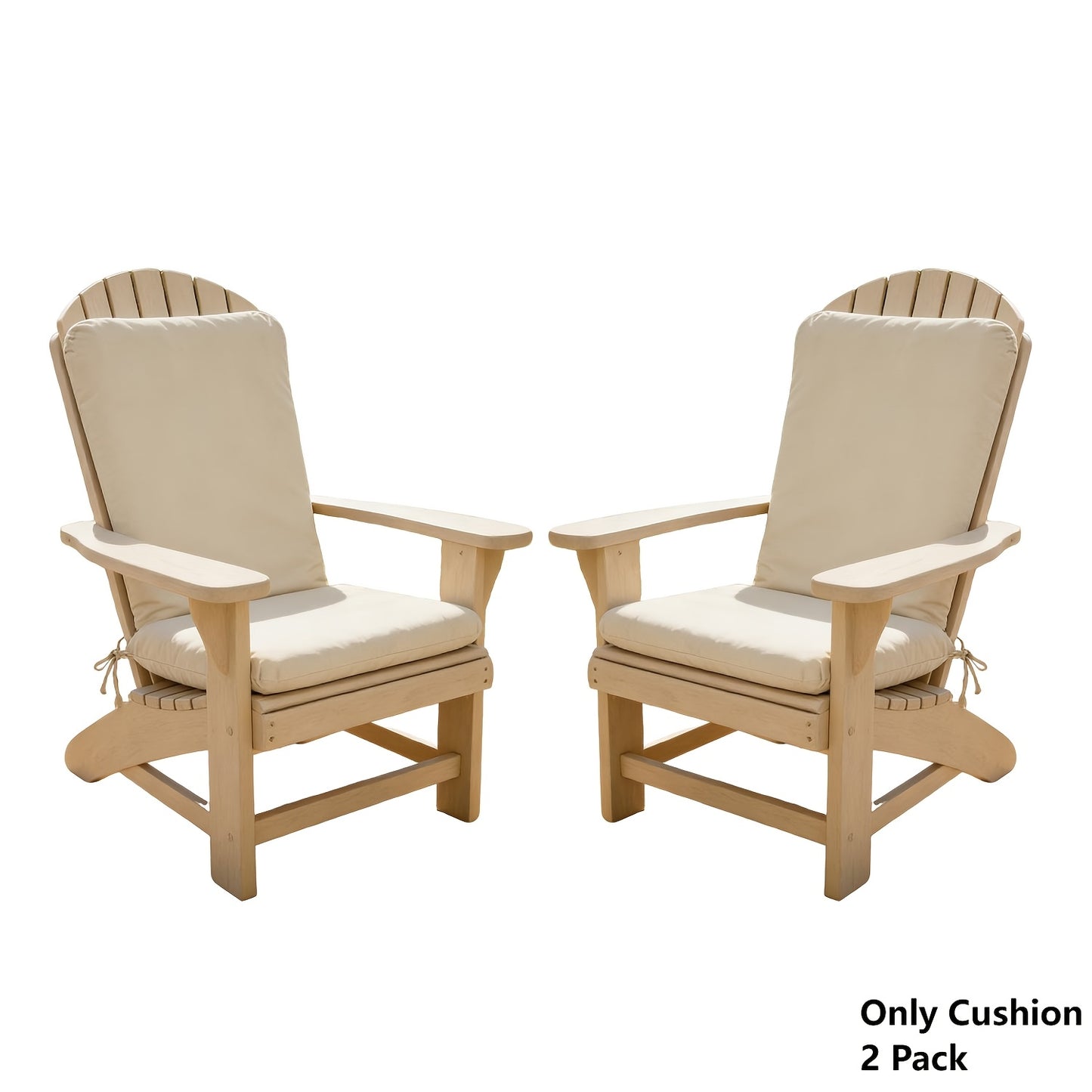 Adirondack Chair Cushion, 47" × 19", Fade-Resistant, 1 or 2-Pack
