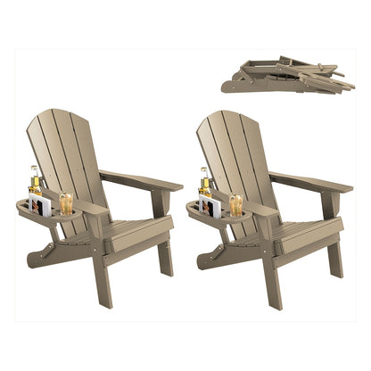 HDPE Adirondack Chair with Ottoman, Adjustable, All-Weather