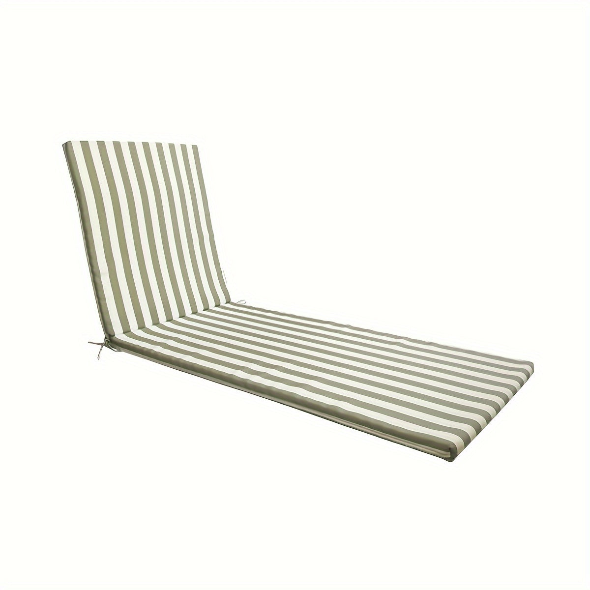 Outdoor Chaise Lounge Cushion, Striped, Waterproof, 72" × 21"