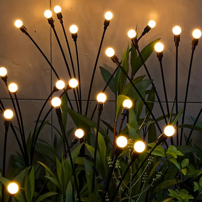 Solar Firefly Garden Stake Lights, 8-Pack, IP65 Weatherproof