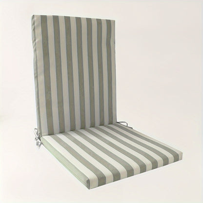 High-Back Chair Cushion, Striped, Foldable, 4 Colour Options