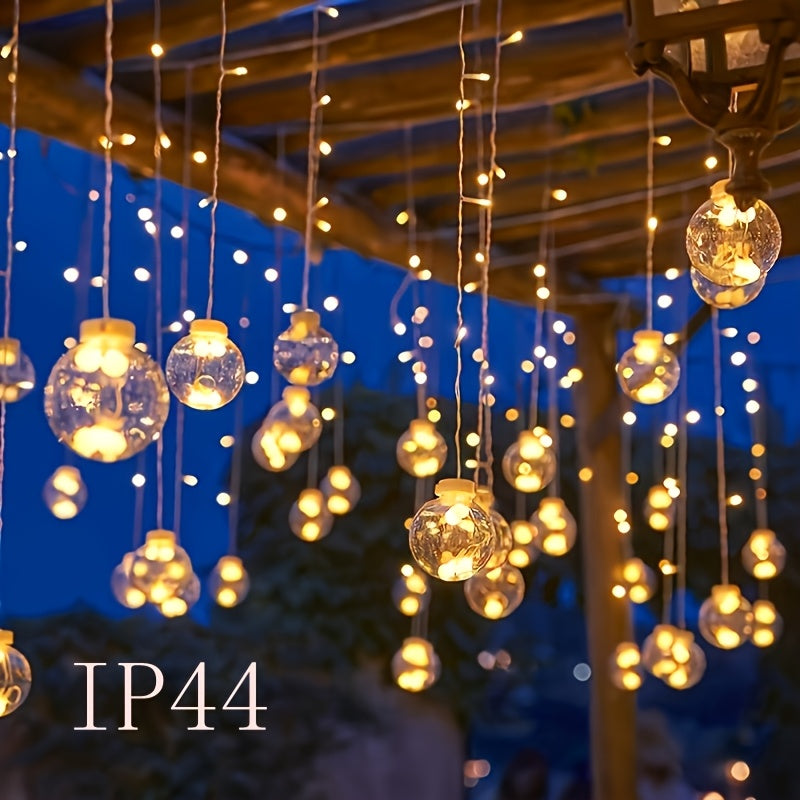 Wishing Ball LED String Lights, 108 LEDs, 8 Lighting Modes