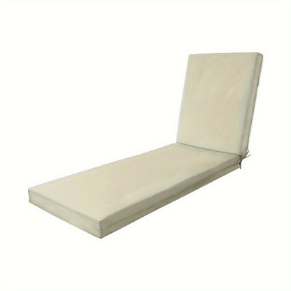 Outdoor Chaise Lounge Cushion, Foam Fill, Zippered, Pool & Patio